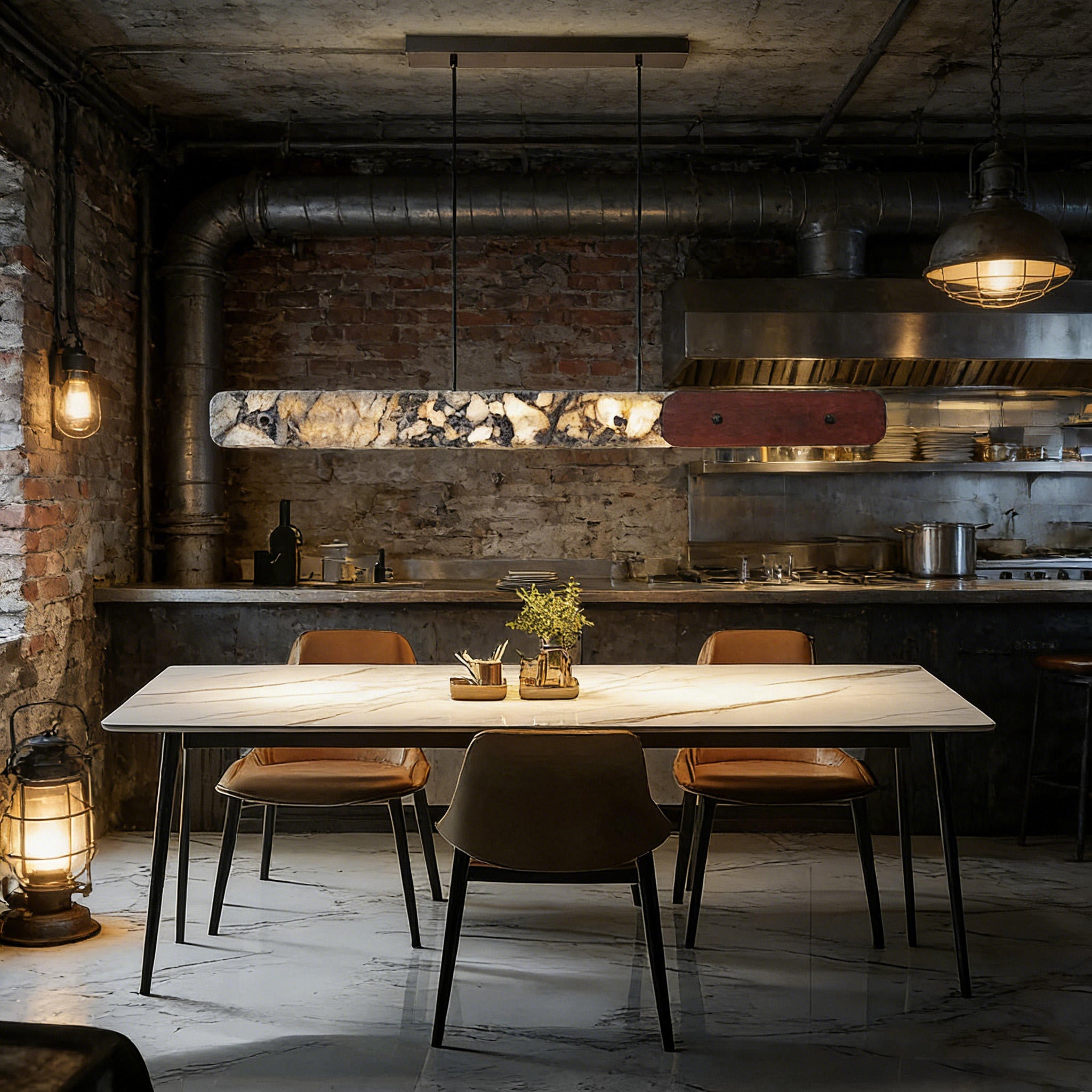 Aira Marble Beam Pendant