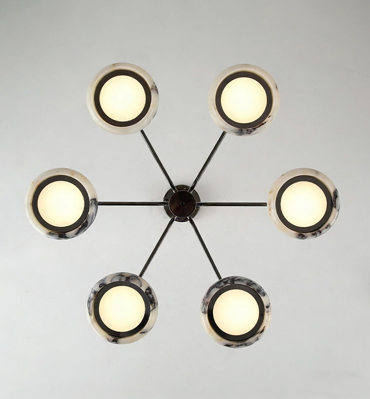 Aira Marble Halo Chandelier