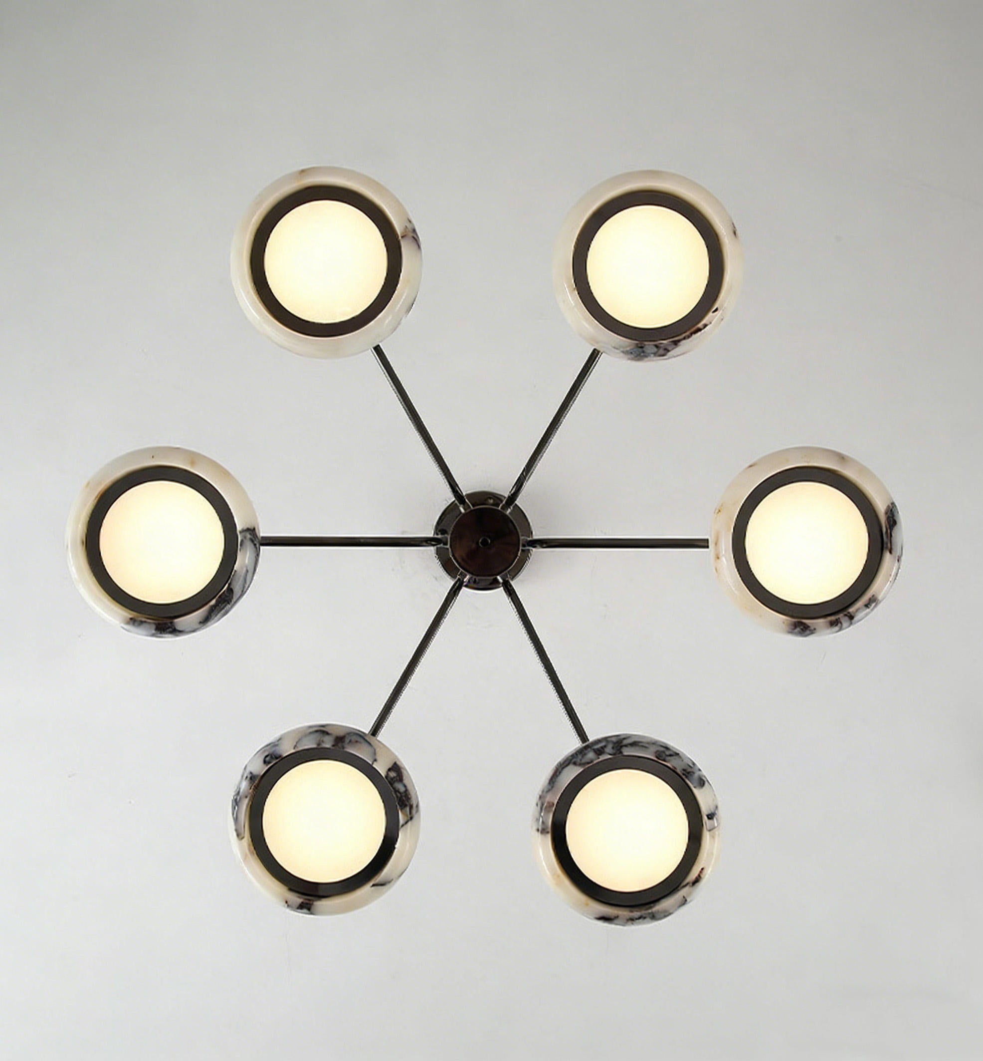 Aira Marble Halo Chandelier
