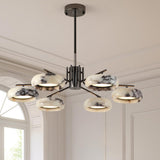 Aira Marble Halo Chandelier